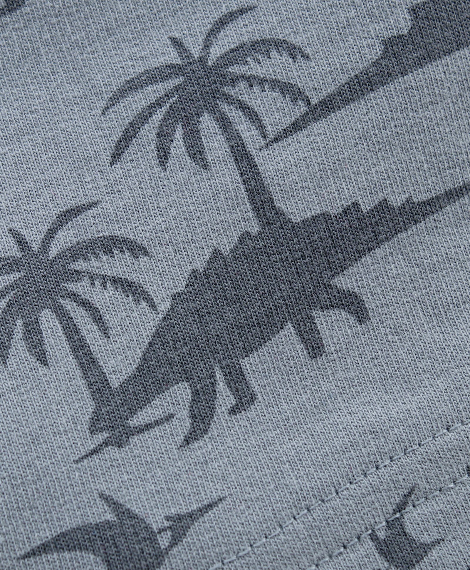 Cotton Shorts Dino Print - Dark Grey - Image 3