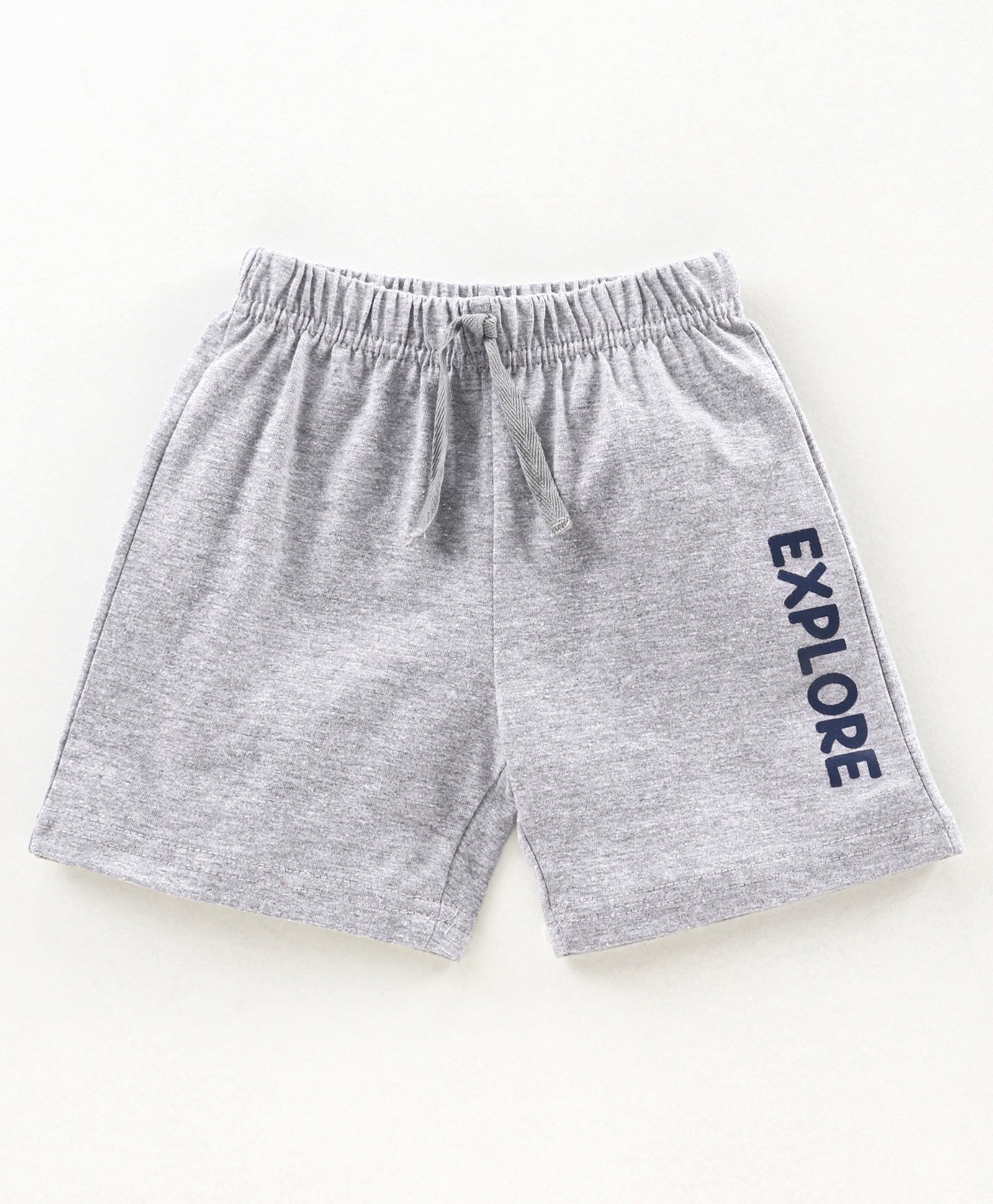 Knee Length Shorts Solid & Camouflage Print Pack Of 2 - Grey Green - Image 2