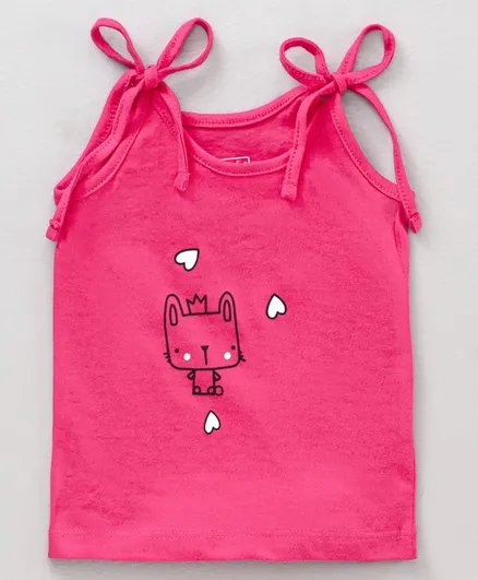 100% Cotton Singlet Sleeves Slips Multi Print Pack Of 3 - Pink - Image 4