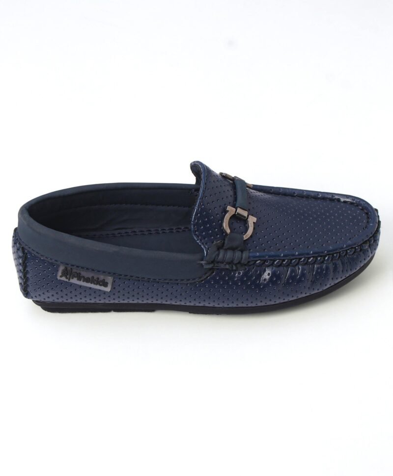 Pine Kids Slip On Party Wear Loafers - Blue - Image 3