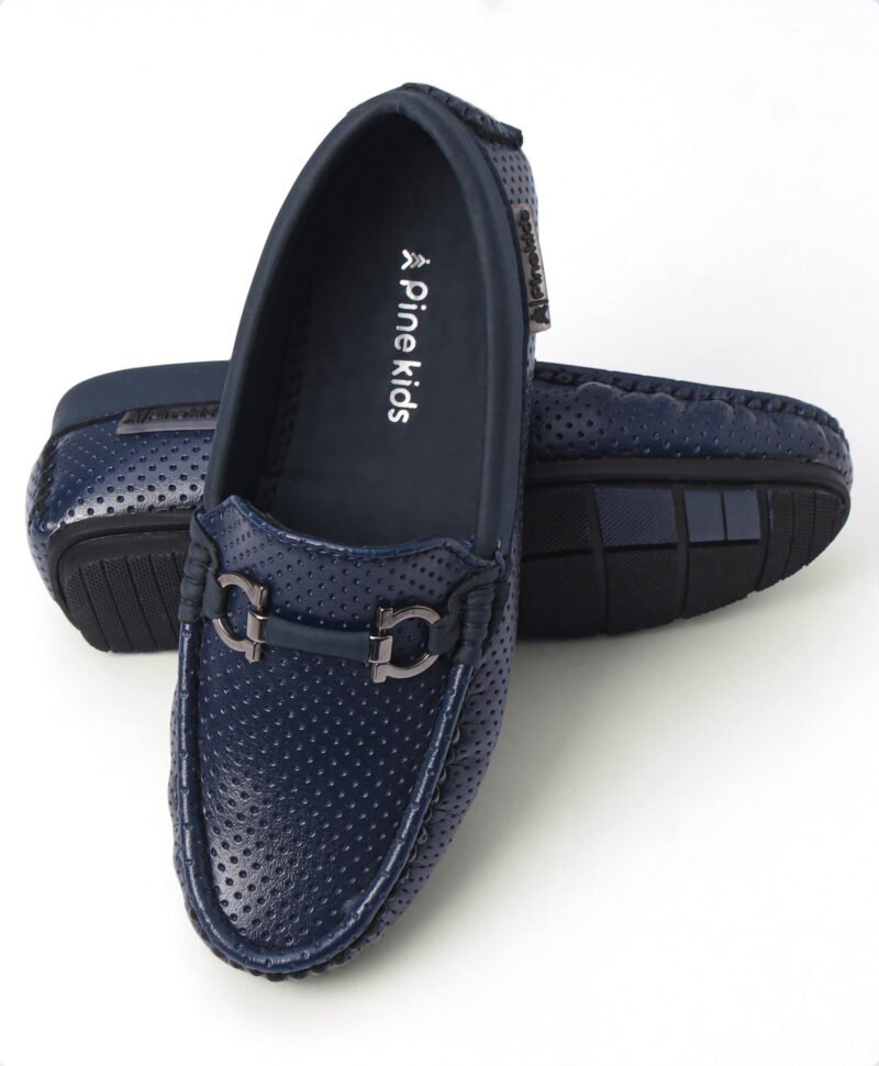 Pine Kids Slip On Party Wear Loafers - Blue