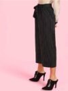 Relaxed Women Black Polyester Trousers - Image 2