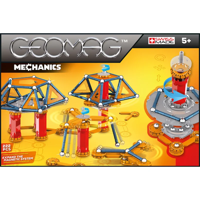 Magnetic Mechanics construction toys – 222 pieces - Image 3