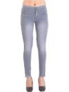 Side Stripe Skinny Women Grey Jeans - Image 2