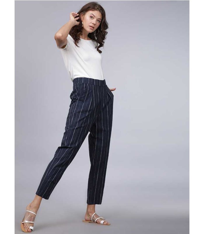 TT Regular Fit Women Multicolor Cotton Blend Trousers - Image 5