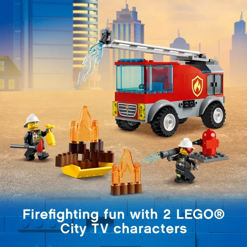 LEGO City Fire Ladder Truck Building Kit (88 Pieces) - Image 2