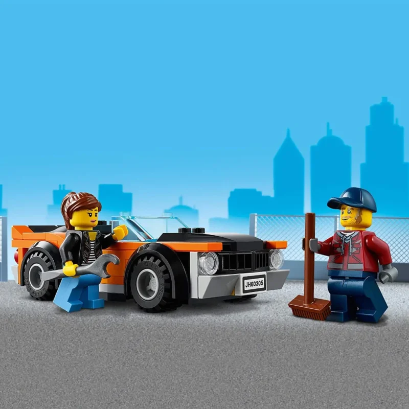 LEGO City Great Vehicles Car Transporter Toy with Muscle Racing Car and Double Deck Trailer Building Blocks - Image 3