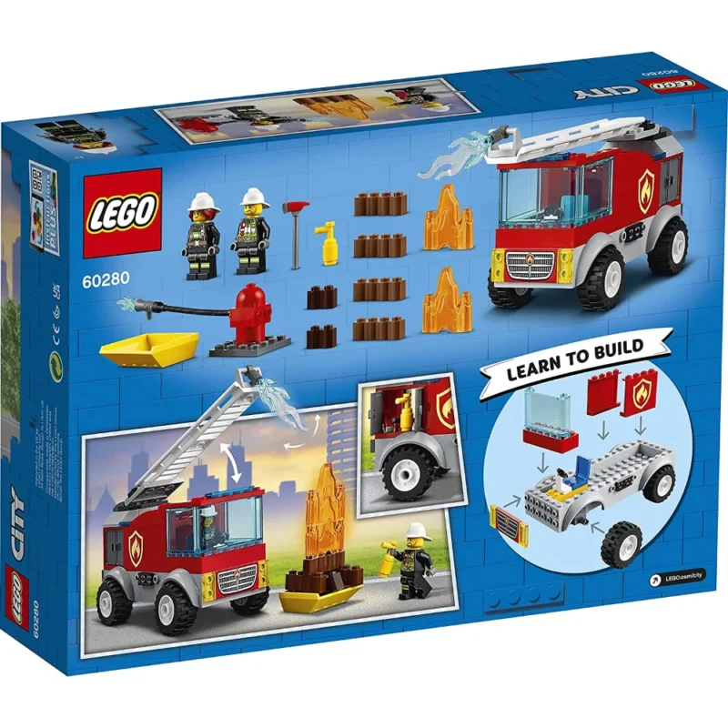 LEGO City Fire Ladder Truck Building Kit (88 Pieces) - Image 6