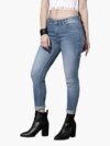 Women Blue Skinny Fit Stretchable Jeans - Image 3