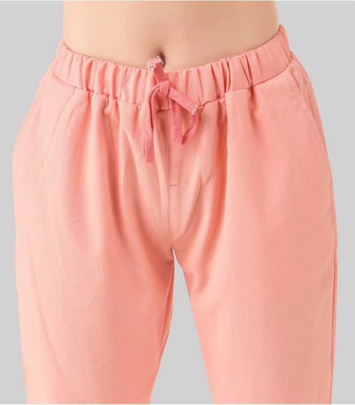 Regular Fit Women Pink Cotton Blend Trousers - Image 6