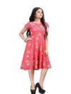 TRENDZ Women Skater Multicolor Dress - Image 3