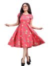 TRENDZ Women Skater Multicolor Dress - Image 5