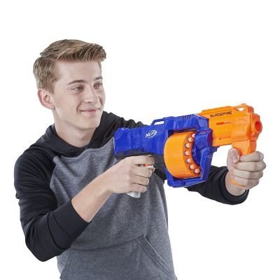 Nerf Elite Strike SurgeFire Blaster – 15-Dart Rotating Drum, Slam Fire, Includes 15 Official Nerf Elite Darts – for Children, Teens, Adults - Image 3