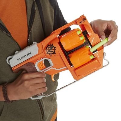 Zombie Strike FlipFury Blaster 2 Flipping 6-Dart Drums ,12 Nerf Zombie Strike Elite Darts - Image 4