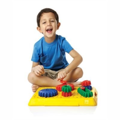 Ok Play Magic Gears Base with Small & Large Gears Toy for Kids, Multicolour, Ages 2 to 4 years - Image 4