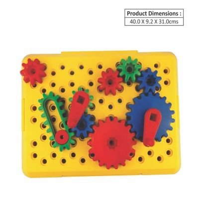 Ok Play Magic Gears Base with Small & Large Gears Toy for Kids, Multicolour, Ages 2 to 4 years - Image 3
