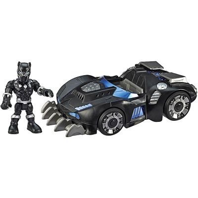 Super Hero Adventures Marvel Super Hero Adventures Black Panther Road Racer, 5-Inch Figure and Vehicle Set, Collectible Toys for Kids Ages 3 and Up - Image 3