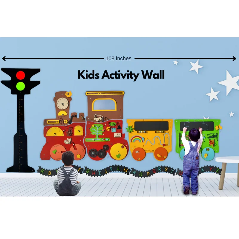Talking Train, 2 Different Activity Coach, Height Measure Signal, and Alphabets Track