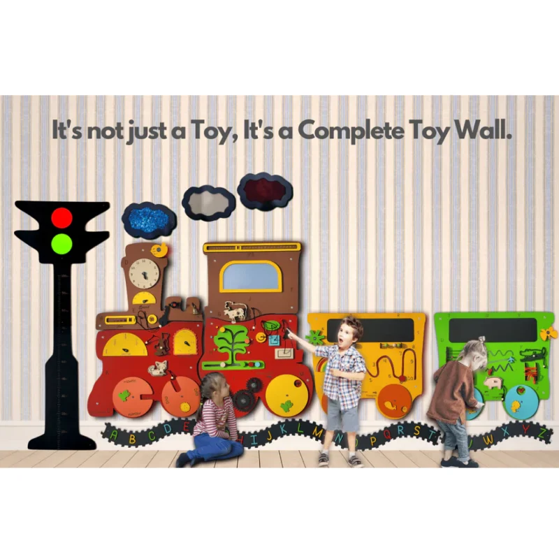 Talking Train, 2 Different Activity Coach, Height Measure Signal, and Alphabets Track - Image 3