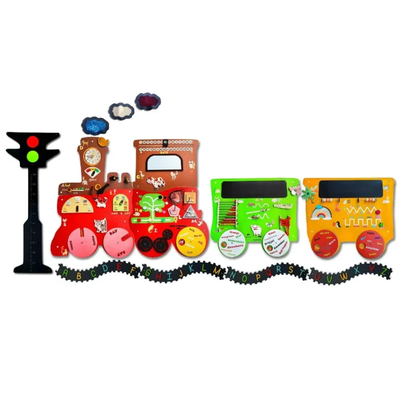Talking Train, 2 Different Activity Coach, Height Measure Signal, and Alphabets Track - Image 2
